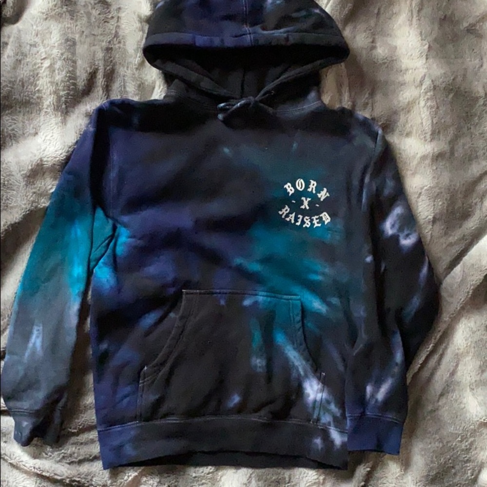 Born x Raised Tyedie Hoodie Small